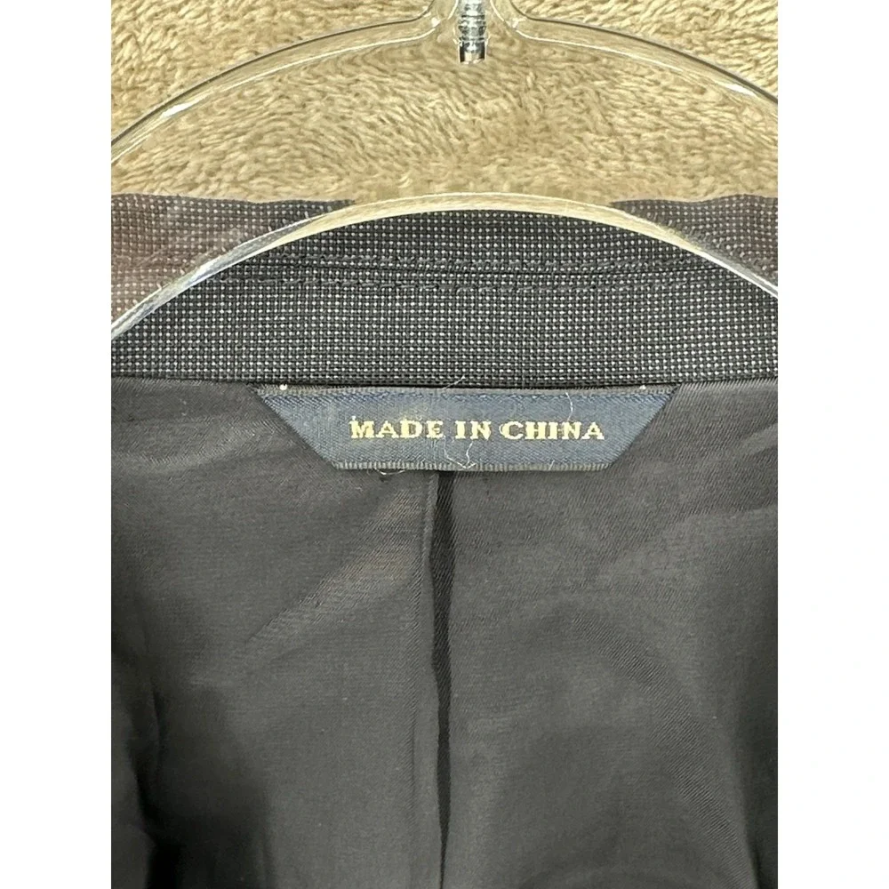 Banana Republic Blazer Men 44R Navy Wool Mohair Modern Fit Vitale Barberis Italy
